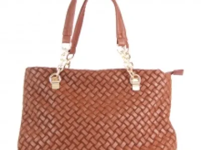 Sac à main avec motif tressé