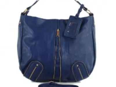 Sac cabas décoré de zips