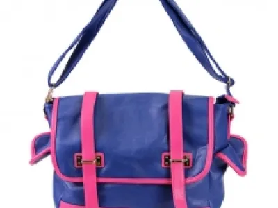 Sac bandoulière en deux tons