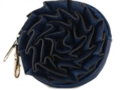 Petit porte-monnaie rond en forme de fleur