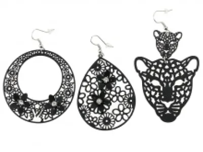 Boucles d’oreilles pendantes fantaisie
