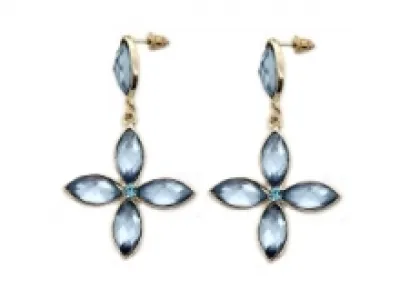 Boucles d’oreilles fashions parrées de pierres