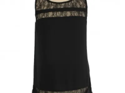 Top à dentelle avec zip au dos