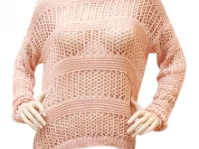 Pull en maille ajourée fantaisie