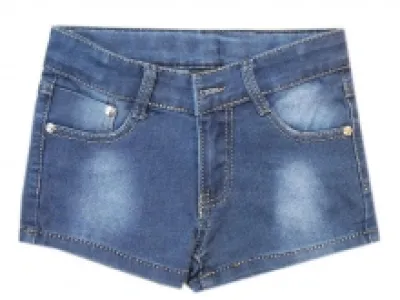 Short jeans délavé pour fille