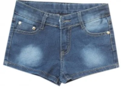 Adorable short jeans délavé pour fille