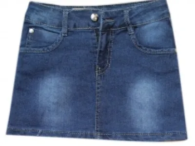 Jupe jeans délavé pour fille