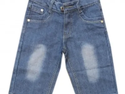 Joli bermuda jeans délavé pour garçon