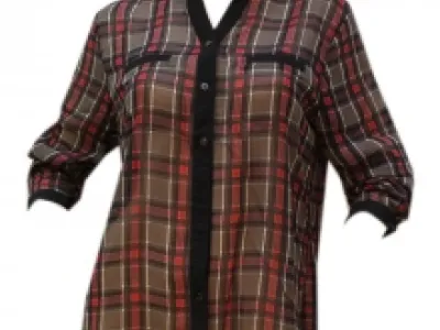 Chemise à carreaux tendance