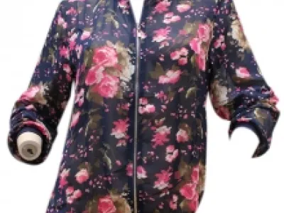 Gilet femme imprimé fleuri