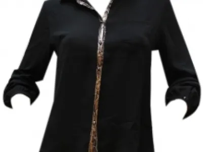 Chemise femme avec empiècement serpent