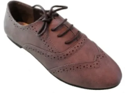 Derbies avec perforation pour femme