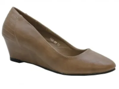 Ballerines compensées avec arrière surpiqué