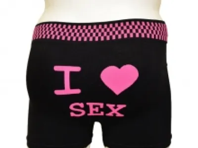 Boxer homme inscrit I love sex