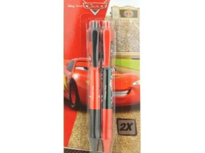 Lot de 2 stylos à bille Cars