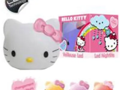 Veilleuse 3D tête d’Hello Kitty