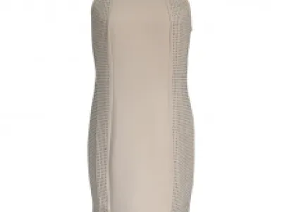 Robe droite cloutée