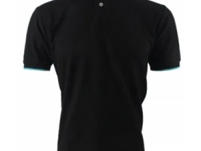 Polo homme uni noir