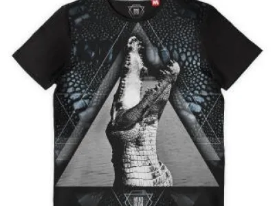 T-shirt homme motif croco