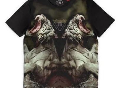 T-shirt homme avec motif tigre