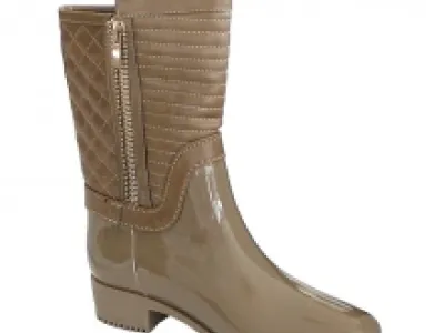 Bottines surpiquées avec zip sur chaque côté