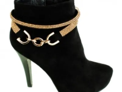 Bottines imitation daim pour femme