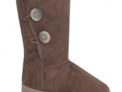 Bottes fourrées avec boutons