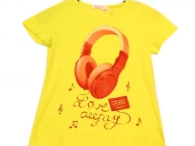 T-shirt avec motif casque à strass