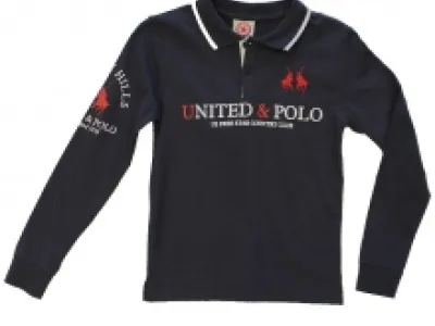 Polo garçon avec manches longues