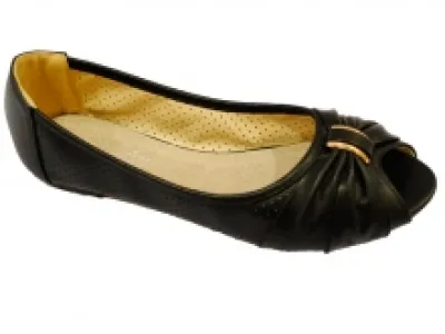 Ballerines perforées avec bout ouvert