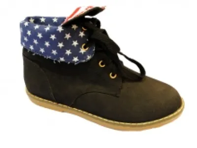 Bottines montantes avec motif drapeau américain