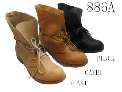 Bottines tendance avec lacet