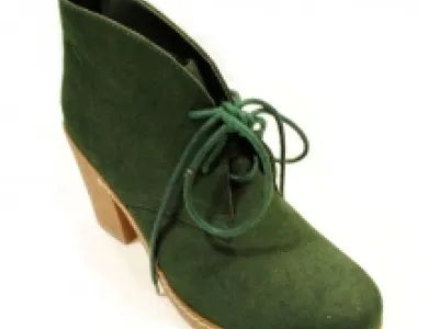 Bottines à talon avec lacet