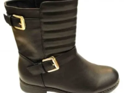 Bottines pour femme décorées de surpiqûres