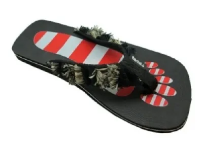 Tongs imprimées homme avec franges