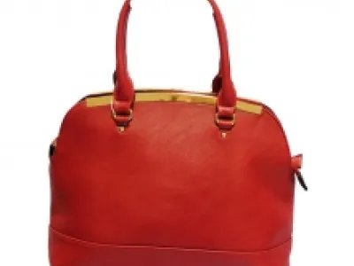 Sac à main de luxe bordé de métal doré