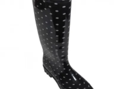 Bottes de pluie imprimées pois