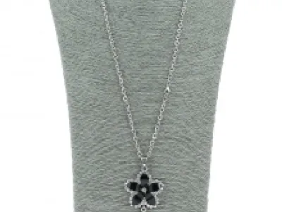Sautoir en maille forçat avec pendentif fantaisie