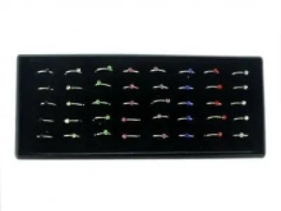 Piercing anneau pour nez avec strass
