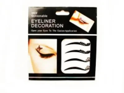 Pact de décoration eye-liner avec strass