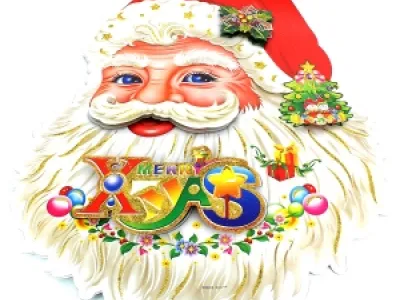 Décoration murale motif père Noël
