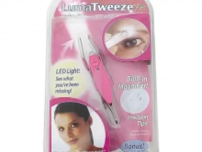 Pince à épiler avec loupe et lumière LED
