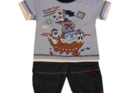 Ensemble t-shirt et pantalon en jeans pour bébé garçon