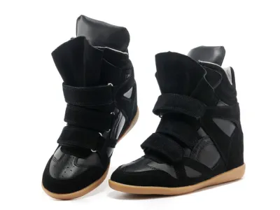 Sneakers Isabel Marant Haut-dessus de chaussures en daim femmes bottes de mode