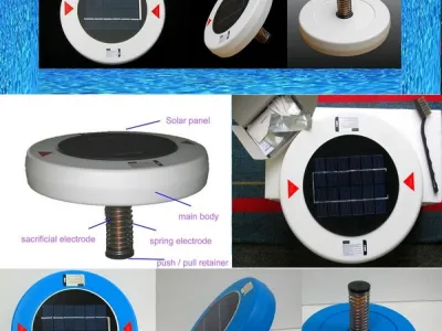 IONISEUR PURIFICATEUR D'EAU SOLAIRE POUR PISCINE 