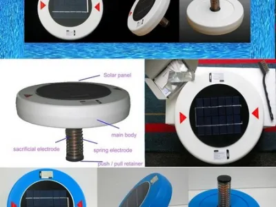SOLAR POWERED POOL WATER PURIFIER / IONIZATION / IONIZER