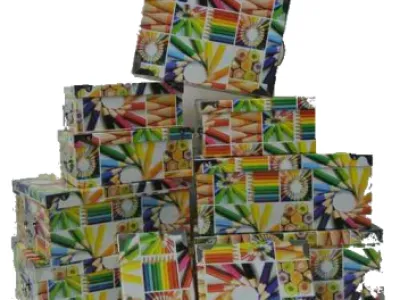 Set de 10 boites de rangement   Réf 9073