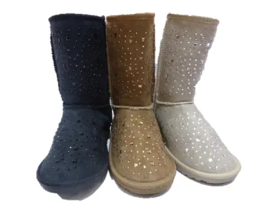 Bottine femme strass Réf 7539  7,90 € HT/unité 