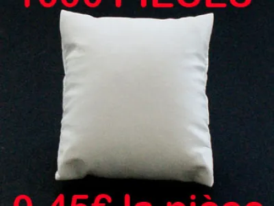 1000 coussins simili cuir blancs pour bijoux #ca1144
