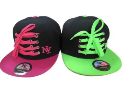 GROSSISTE casquettes NY lacets Réf 7070 5.95€HT/ unité